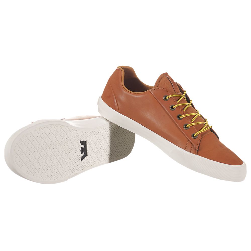 Baskets Supra Assault Marron Tan Bone Homme | VOZ-36793180